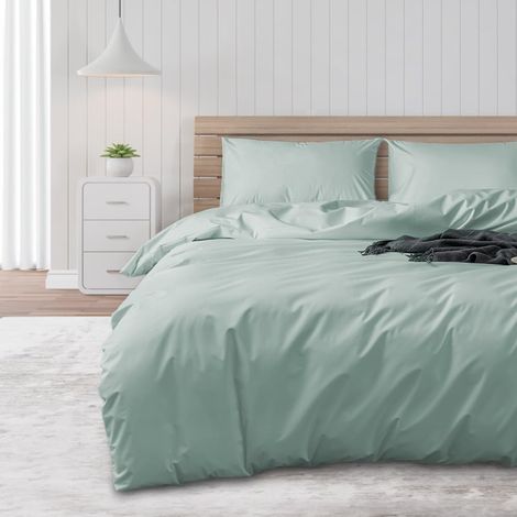 1 Housse De Couette Imperméable, Double Fermeture Éclair, Microfibre Et Tpu, Pour Animaux Et Enfants, Vert, 220x230cm (1/5)