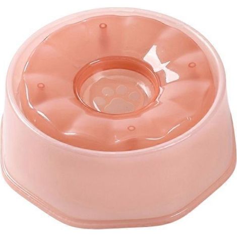 Filiyano-【BQ】Gamelle flottante en plastique pour animaux de compagnie, grande capacité, anti-éclaboussures, pour chats, rose. Distributeur d'eau (1/5)