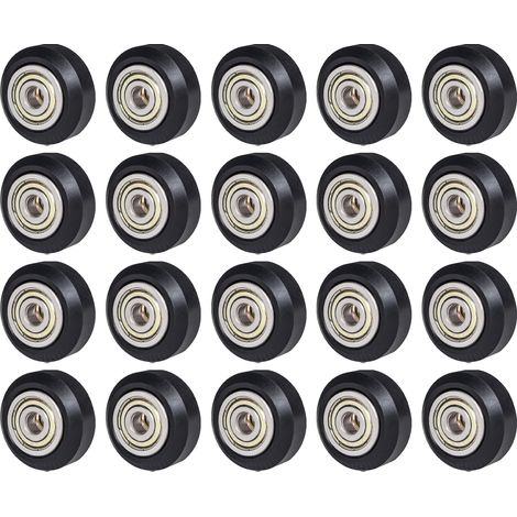 20pcs roues de poulie POM 625zz pour imprimante 3D pièces compatibles Creality Ender 3 CR-10 CR-10S roue folle ronde passive (1/2)