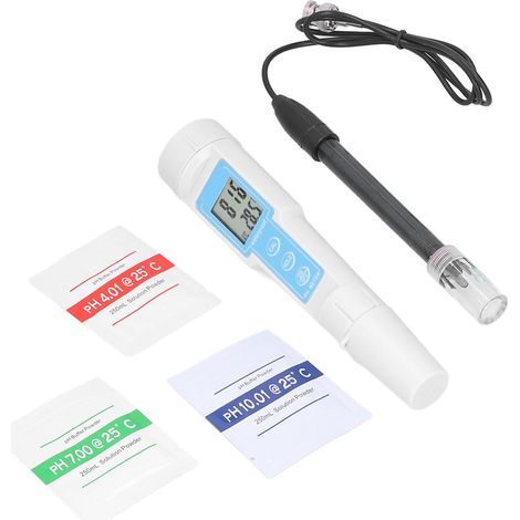 pH-mètre stylo à affichage numérique haute précision, outil d'analyse de la qualité de l'eau, de la température et de l'acidité (1/5)