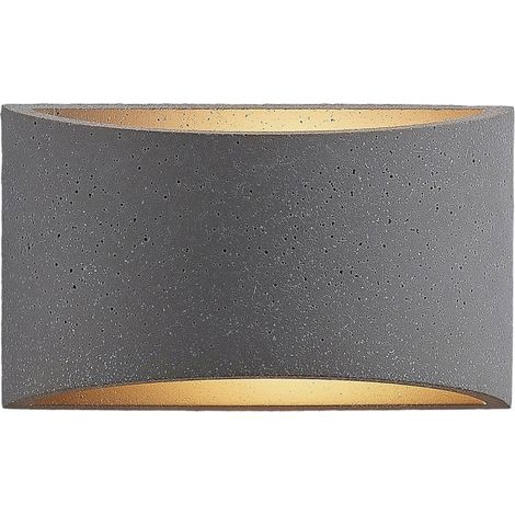 Beton Wandleuchte, Wandlampe Innen "Edvin" aus Beton, für Wohnzimmer & Esszimmer von Lindby (1/5)
