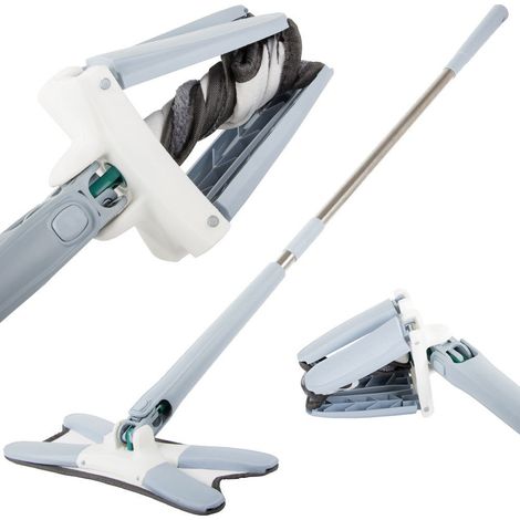 Balai serpillière plat pour le nettoyage des sols avec essoreuse rotative (1/5)
