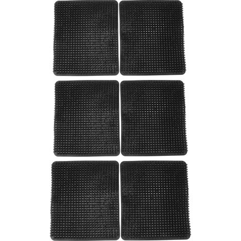 Coussinets de nidification de poulet PE, 6 pièces, accessoire de ponte d'œufs en poulailler noir