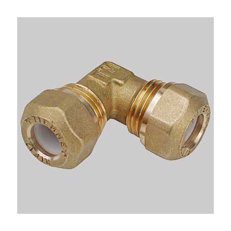 RACCORDO A GOMITO DOPPIO CON OGIVA P.T.E.F.  22 x 22  3/4     TIEMME