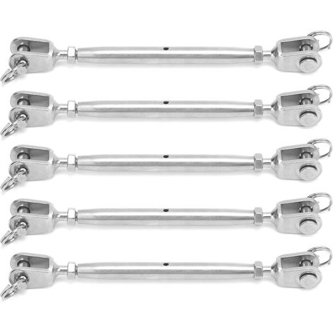 5 pièces crochet tendeur en acier inoxydable robuste pour câble, tension de corde durable (1/5)