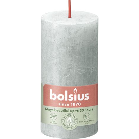 Bolsius Rustik Stumpenkerze 100/50 mm Jade Grün (1/2)