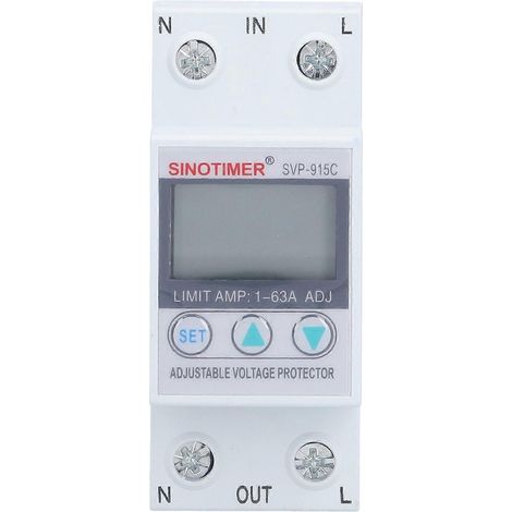 Spannungsschutzgerät, einphasig, einstellbar, Überwachungsschutz, 230 V AC, 63 A, SVP915C