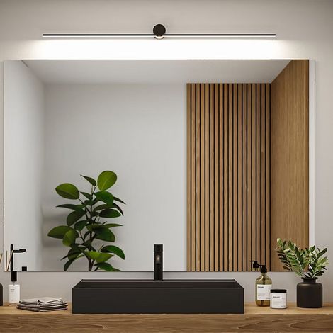 Paulmann Sava Applique murale nera opaca 120 cm