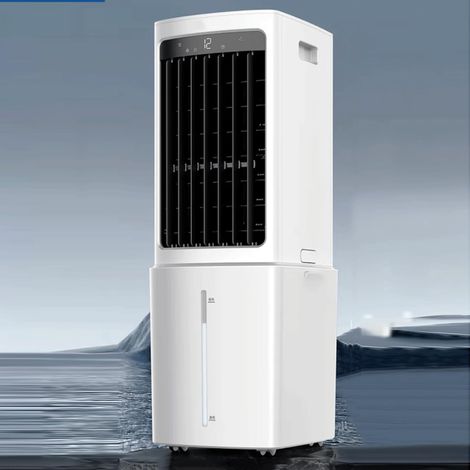 Climatiseur Portable sans fenêtre Swamp Cooler avec Oscillation à 120°, rafraîchisseur d'air évaporatif, télécommande, minuterie 7,5 h, réservoir d'eau Amovible de 12 L, Ventilateur de refro (1/5)