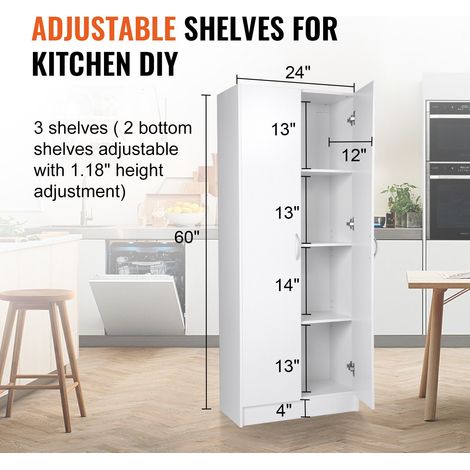 Armoire de Rangement pour Garde-manger Cuisine 152 - 9 cm de Haut (1/5)