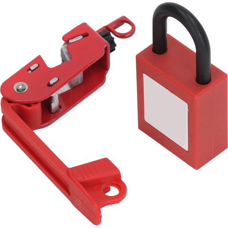 Kit de verrouillage de disjoncteur : dispositif de verrouillage haute résistance pour disjoncteur avec cadenas en nylon (1/5)