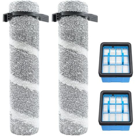 Pièces de rechange pour aspirateurs Bissell V2, 3930F, 3933 et 3999Z : kit d’accessoires comprenant 2 brosses rotatives et 2 filtres. (1/5)