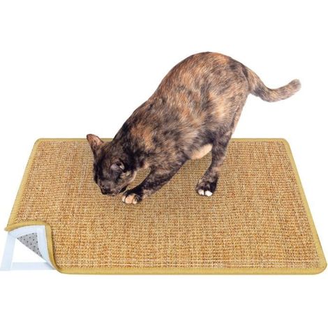 Griffoir - Chat - Sisal Naturel - 60x40 cm - Antidérapant - Protège Meubles (1/4)