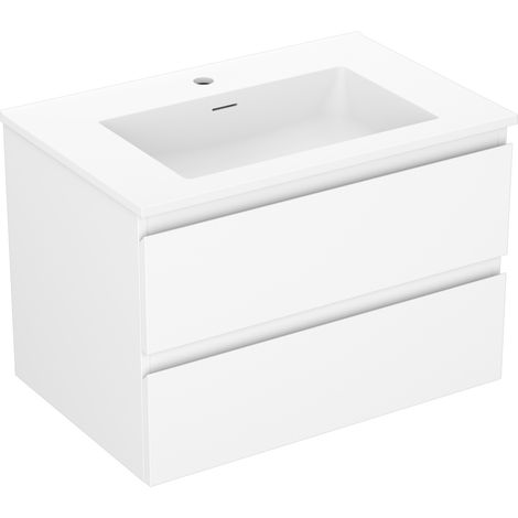 Mexen Orio armario de baño 70 cm con lavabo Otis, 2 cajones, blanco mate - 91A10-07047-2-BFF01-W18M01 (1/5)