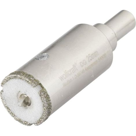 Broca de diamante de cerámica WOLFCRAFT 5924000 Ø25 mm cola Ø10 mm
