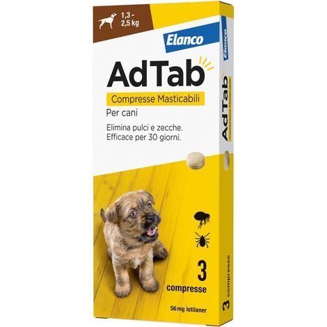 ADTAB COMPRESSE MASTICABILI P/CANI 1,3 - 2,5 KG