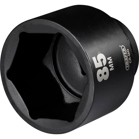 Draper 85mm HI-TORQ® Deep Impact Socket, 1" Square Drive, Heavy-Duty Single Hex Design (1/2)