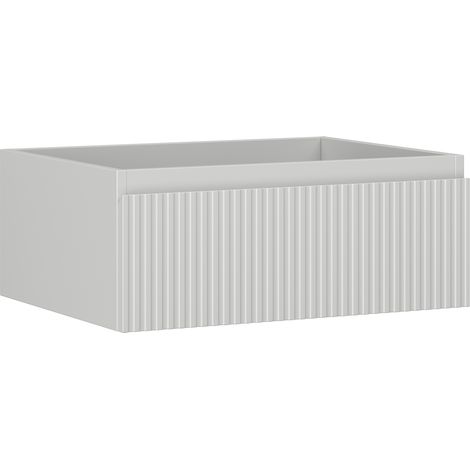 Mexen Rivel Badezimmerschrank 60 cm, 1 Schublade, geriffelt, grau matt - 91A20-06023-1-BF62 (1/5)