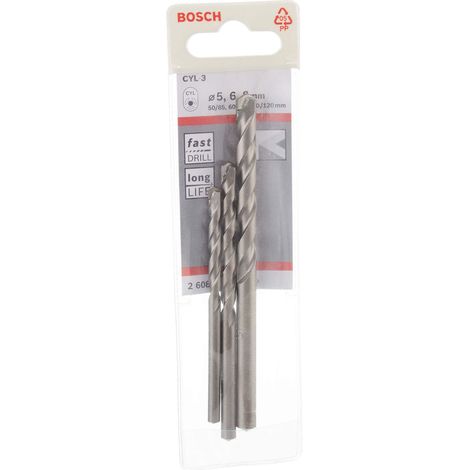 Bosch Home and Garden CYL-3, Set Diametro 5-6-8, Argento/Grigio, Diametro 5/6/8 mm (1/3)