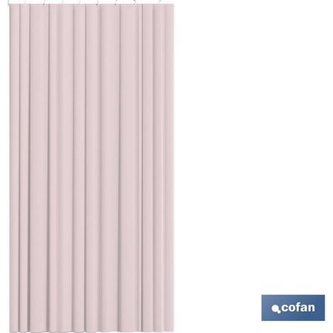 Rosa Lissabon-Polyester-Duschvorhang 140x200