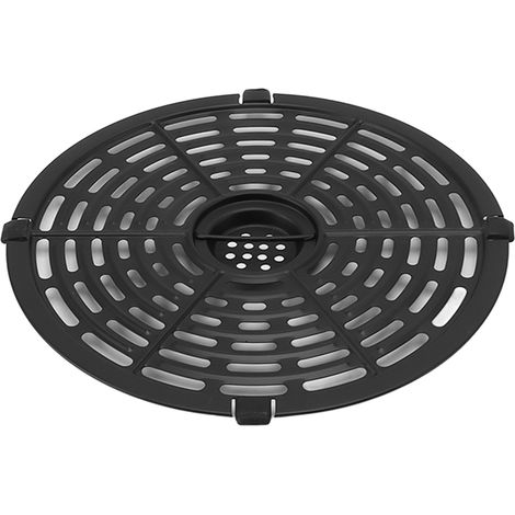 Plateau de rechange pour friteuse avec brosse en silicone et manchon en silicone, plaque de friteuse ronde antiadhésive pour cuisine et restaurant, 20 cm / 7,9 pouces (1/5)