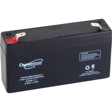 Dyno Europe BLEIAKKU - 6 V - 1.3 Ah - 98 x 25 x 56 mm