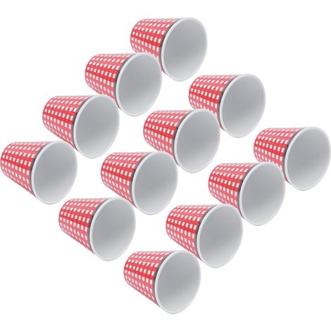 Set mit 12 Melaminbechern für Milch, Kaffee, Tee und andere Getränke – ideal für Zuhause, Restaurant, Schule und Büro (1/5)