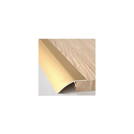Convient aux portes, carrelages, sols irréguliers, seuils et rampes en aluminium, profilés de seuil de porte, largeur 52 mm, doré (1/5)