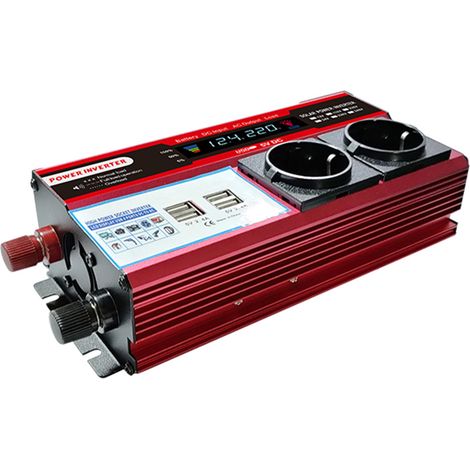 Onduleur solaire à onde sinusoïdale haute efficacité, 650W, pour maison, voiture, camping-car, avec écran LCD (1/5)
