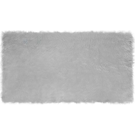 Maison Exclusive - Alfombra de de oveja sintética TAFALLA Gris 60
