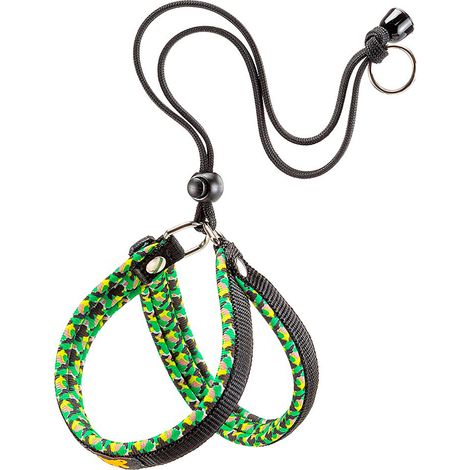 Ferplast AGILA FANTASY 2-3 Pettorina ergonomica per cani con morbida imbottitura e chiusura con laccetto.. Variante 2 - Misure: A=B 32-50 cm 15 mm - Nero
