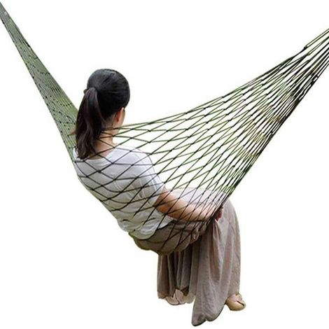Hammock Nylon - 280 x 140 cm - Pour Camping Jardin Randonnée Extérieur - 1 Pièce (1/5)