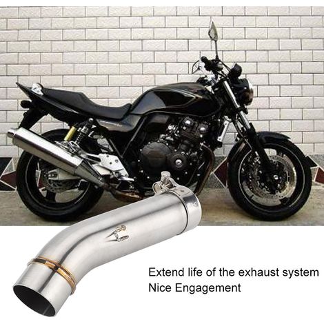 Tube de Liaison Intermédiaire Échappement Évent Moto Tuning pour CB400 (1/5)
