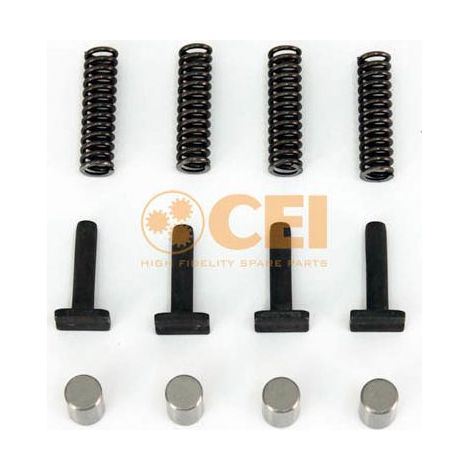Kit silentbloc + resorte + eje Scania 374334, 369910, 369911