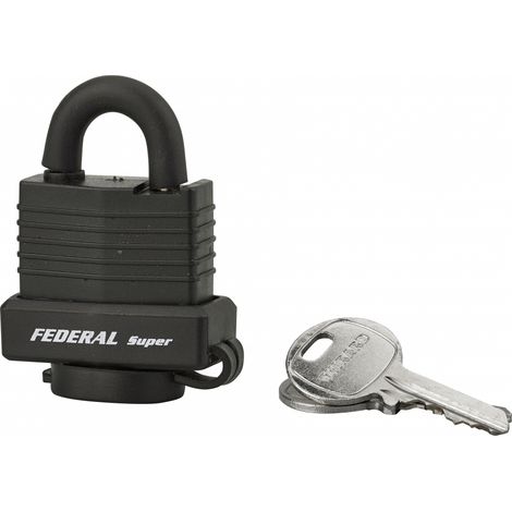 Lucchetto Sea Line Federal Lock, ottone, esterno, arco in acciaio inox, 35mm, 2 chiavi - THIRARD