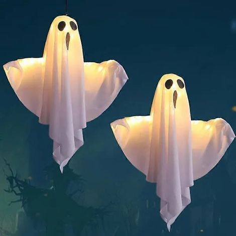 Lumières fantômes volantes, décorations d'Halloween, ornements extérieurs effrayants (1/5)