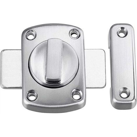 Serrure à loquet rotatif à six pênes, pour porte/fenêtre (argenté et blanc) (1/4)