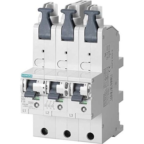Siemens Interruptor automático principal (SHU), 3x 1 polo, E 35A, 230/400V, 5SP38352