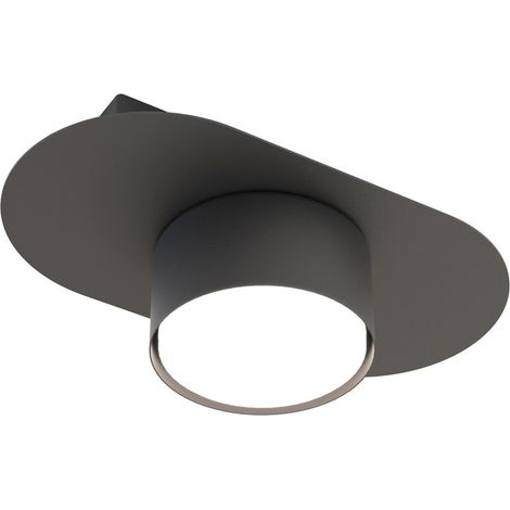 Lampada a Soffitto Stilo, Metallo, Nero, 20x7x20 cm (1/5)