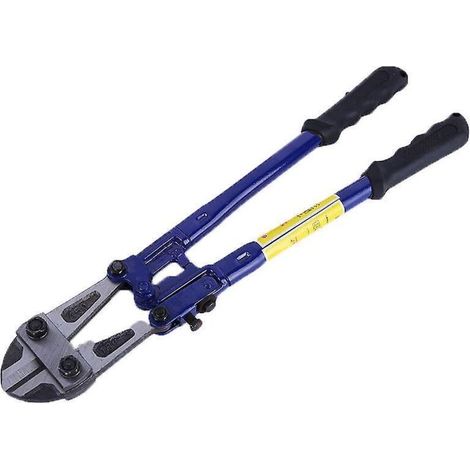 18-inch bolt cutter, tri-material handle with comfortable grip, chrome vanadium steel blade, for rods, bolts, rivets, wires, cables, and chains (1/4)