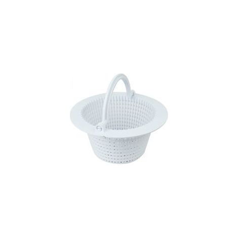 Panier rond pour skimmer de piscine hors sol - Diam 16 cm - Blanc (1/2)