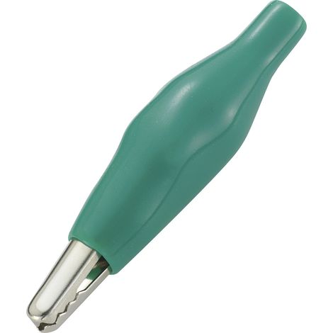 TRU COMPONENTS TC-ACR1GN203 Krokodilklemme Grün Klemmbereich max.: 3 mm Länge: 35 mm 1 St.