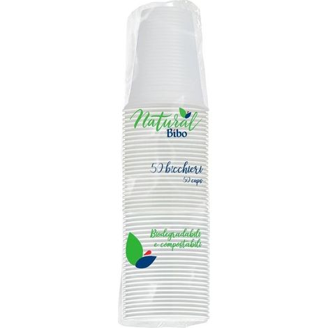 Bicchiere         Cc 200 Pz 50 Bianco Natural Bibo (1/2)