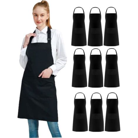 Grembiule da barbecue con ampie tasche - Grembiule regolabile unisex - Adatto a chef - Barbecue e pasticceria - Arancione (1/5)