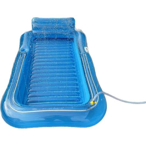 Matelas Gonflable Piscine - 200 x 124 cm - Flottant Tanning Pool avec Oreiller et Porte-Gobelet - Pour Adultes - 1 Pièce