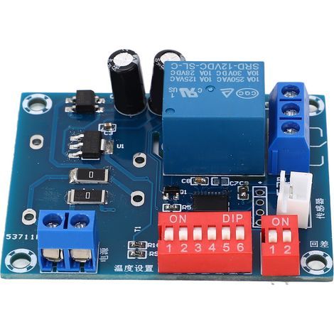 Temperaturregler -26 °C bis 100 °C, Temperaturbereich 0,1 °C Genauigkeit, 2-stufiges Thermostatmodul, 12 V (1/5)