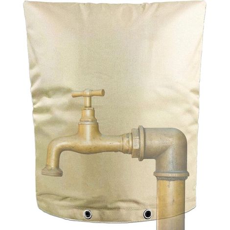 Outdoor Faucet Cover for Winter Garden Faucet Protective Cover with Check Valve Waterproof Faucet Cover Insulation for Freeze Protection (4352cm)