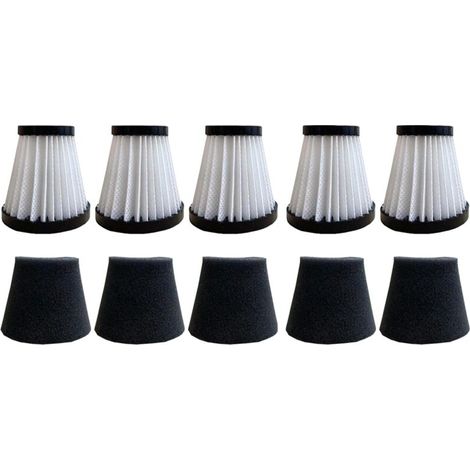 5er-Pack Ersatzfilter, kompatibel mit Handstaubsauger Modell F117, Teilenummer AD40117 (1/4)