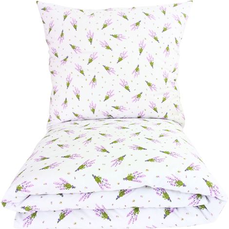 Bettwäsche-Set 200x220, 100% Baumwolle, polnischer Premium-Hersteller, kräftige Blumen (1/5)