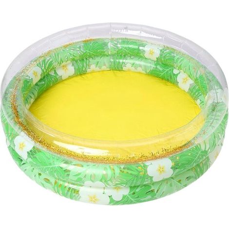 Piscina gonfiabile - Divertimento acquatico per bambini - Divertimento estivo all'aperto - Design accattivante - 85x85x25 cm - Colorata (1/5)
